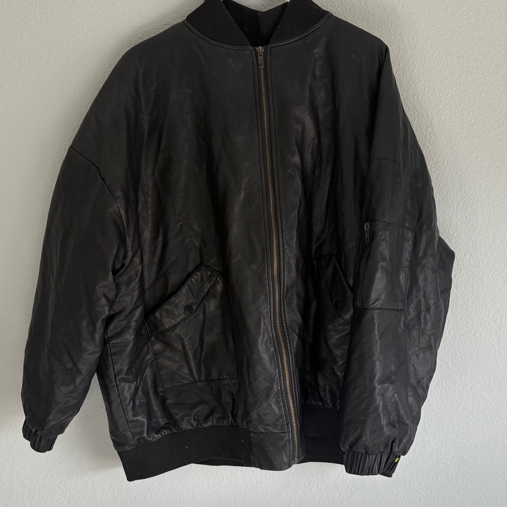 Edikted Midnight Black Varsity Jacket